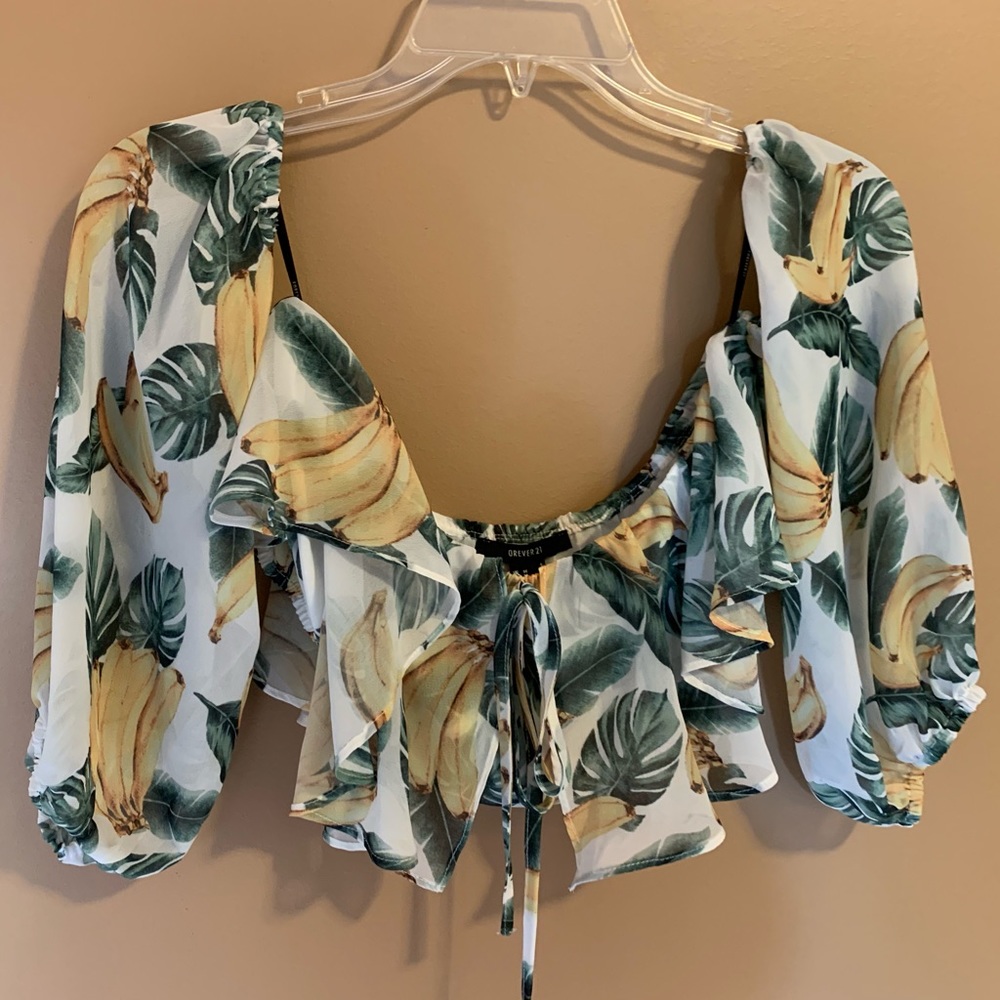 Tropical crop top